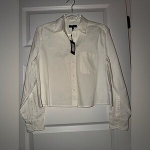 4/$20 rag & bone button crop
